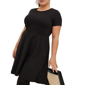 Torrid raw hem skater fit n flare dress‎ plus size 2X new
